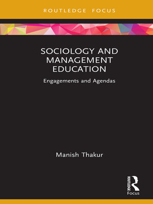 cover image of Sociology and Management Education